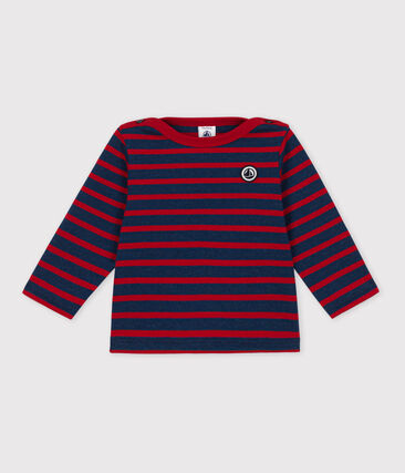 PETIT BATEAU - Marinière bébé en jersey épais