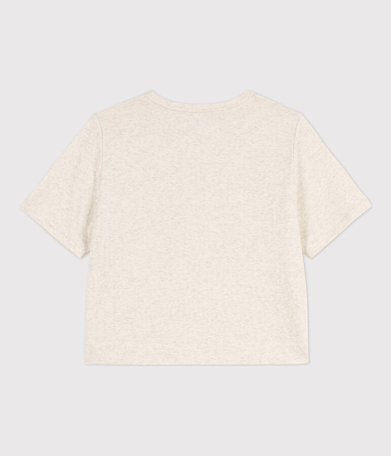 T-shirt LE BOXY en coton Femme beige