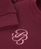 Sweatshirt enfant en coton uni bordeaux