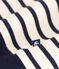 Sweatshirt col camionneur en molleton gratté femme blanc AVALANCHE/bleu SMOKING
