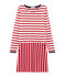 Robe manches longues femme rouge TERKUIT/blanc MARSHMALLOW
