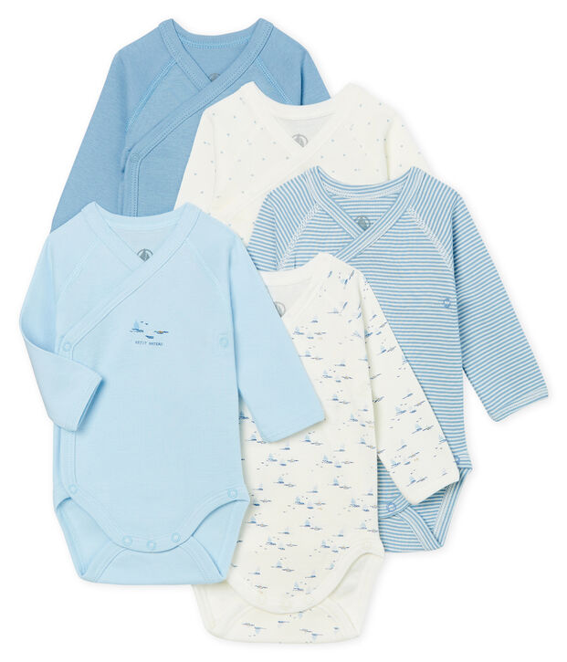 Lot de 5 bodies naissance manches longues b&eacute;b&eacute; multicouleur