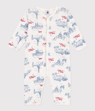 Pyjama bébé en coton sans pieds motifs Paris