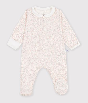 Pyjama bébé en coton imprimé à fleurs