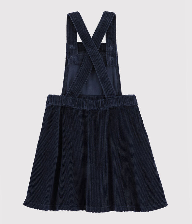 Robe salopette enfant fille bleu
