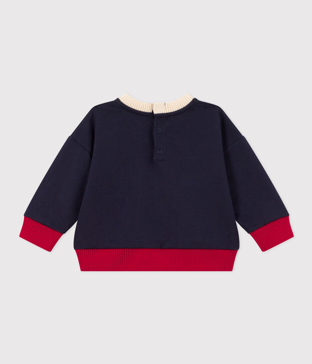 Sweatshirt en molleton b&eacute;b&eacute; bleu marine