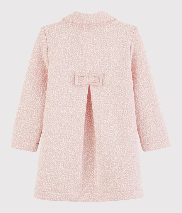 Manteau en tubique matelass&eacute; enfant fille rose