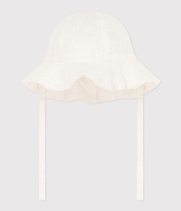 PETIT BATEAU - Capeline en broderie anglaise bébé