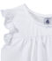 Pyjacourt petite fille en coton fin blanc ECUME