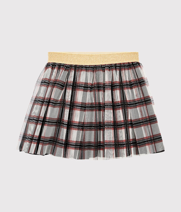 Jupe en tulle enfant fille blanc/multicouleur