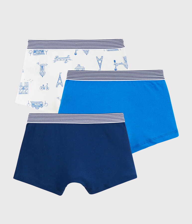 Lot de 3 boxers Paris petit gar&ccedil;on multicouleur