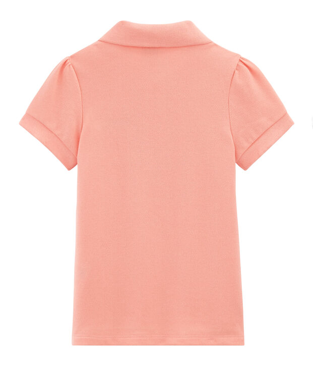 Polo &agrave; manches courtes enfant fille rose