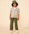 Cardigan en coton enfant garçon gris CHATON CHINE