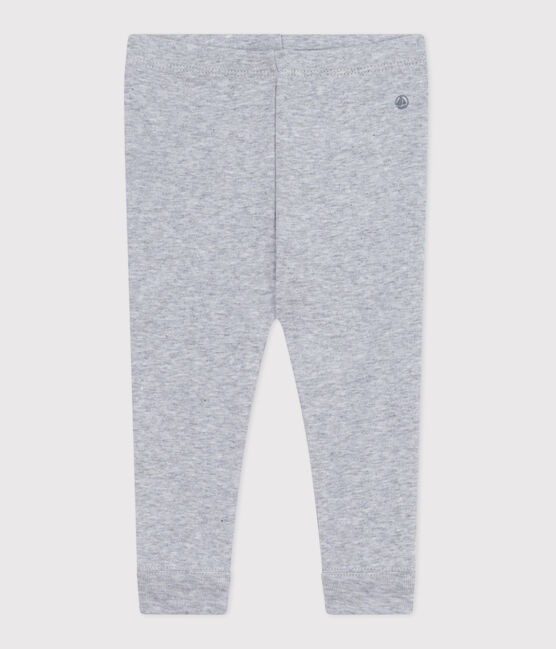 Legging bébé en coton uni gris FUMEE CHINE