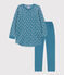 Chemise de nuit fleur petite fille en velours POLOCHON/ MULTICO