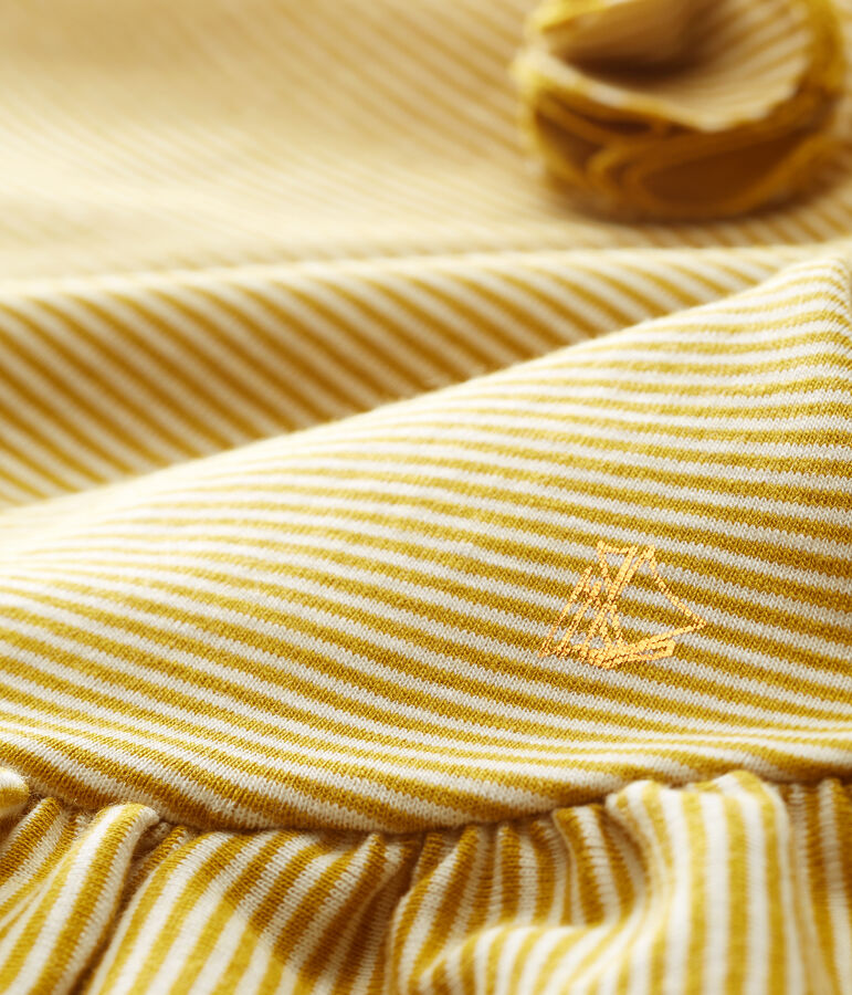 Robe sans manches b&eacute;b&eacute; fille vert/blanc