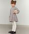 Robe imprimée enfant fille gris BELUGA/blanc MULTICO