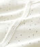 Dors-bien bébé en velours de coton biologique blanc MARSHMALLOW/blanc MULTICO