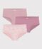 Lot de culottes enfant en coton taille haute &agrave; fleurs multicouleur
