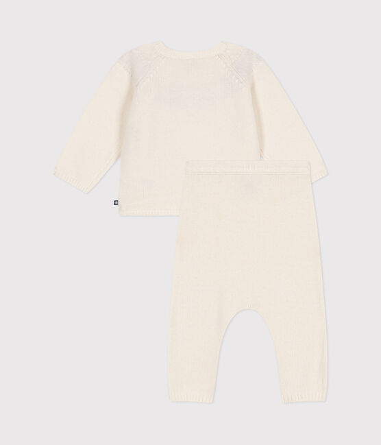 Ensemble 2 pièces en tricot bébé rouge MARSHMALLOW/blanc CORRIDA