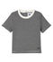 Tee shirt bébé garçon milleraie bleu SMOKING/blanc MARSHMALLOW