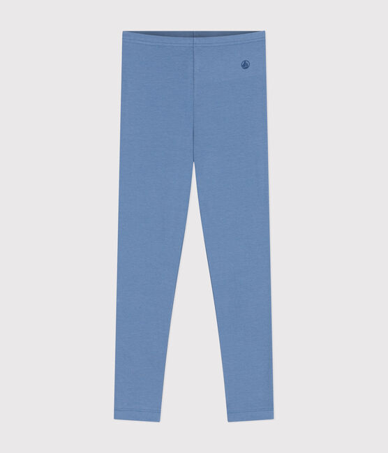 Legging en jersey élasthanne enfant fille bleu BEACH