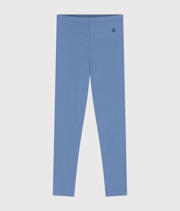 Legging en jersey &eacute;lasthanne enfant fille bleu