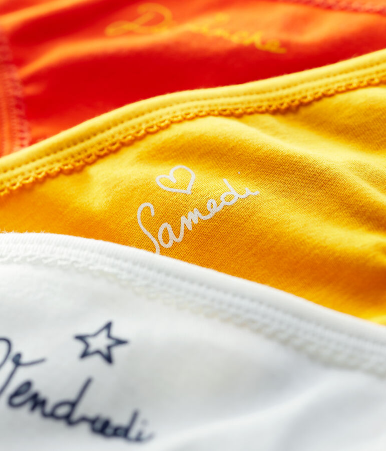 Lot 3 culottes en coton Femme multicouleur