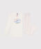 Pyjama en coton enfant blanc MARSHMALLOW/blanc MULTICO