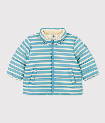 PETIT BATEAU - Doudoune rayée capuche rétractable bébé