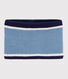Snood enfant en tricot doublé en polaire