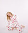 Pyjama cœur en coton femme blanc MARSHMALLOW/rouge TERKUIT