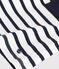 Robe enfant en coton manches courtes blanc MARSHMALLOW/bleu SMOKING