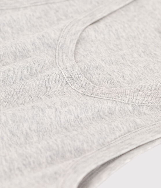 Débardeur L'ICONIQUE en coton bio Femme gris BELUGA CHINE