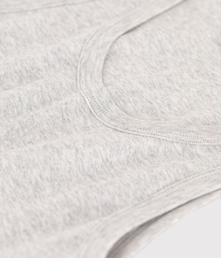 D&eacute;bardeur L'ICONIQUE en coton bio Femme gris BELUGA CHINE