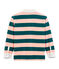 Rugby polo enfant garçon vert PINEDE/rose ROSAKO