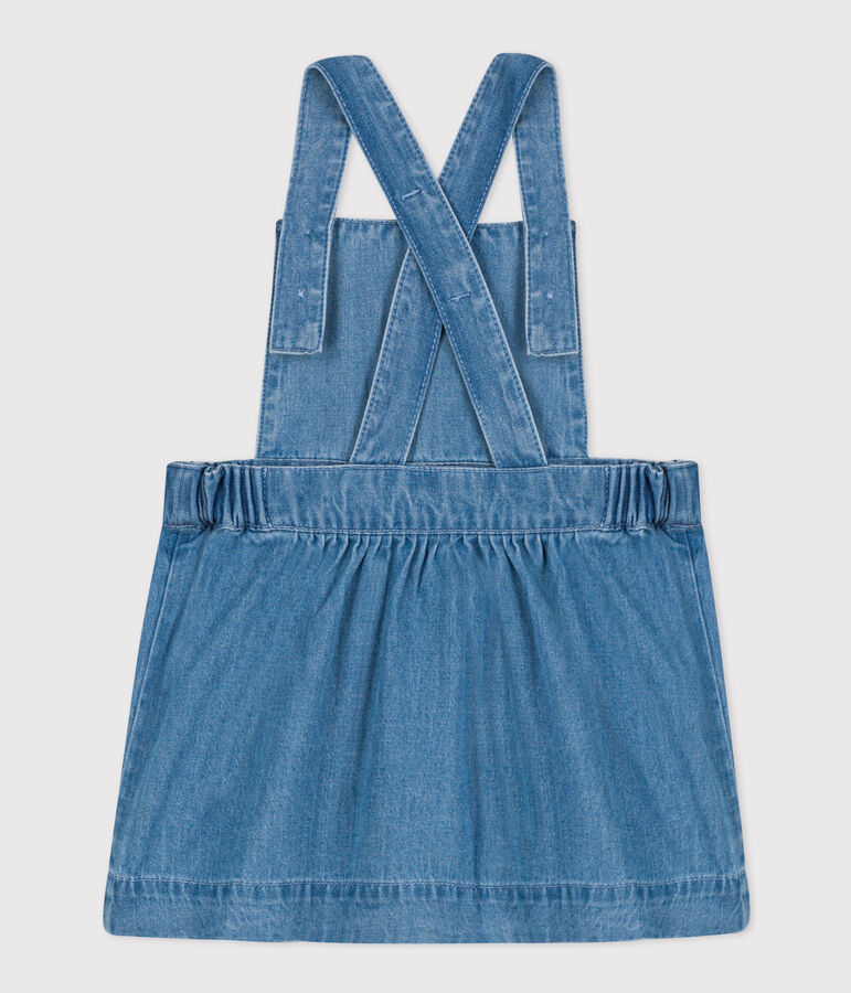 Robe sans manche b&eacute;b&eacute; en denim l&eacute;ger bleu