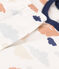 Pyjama nuages en molleton enfant blanc MARSHMALLOW/blanc MULTICO