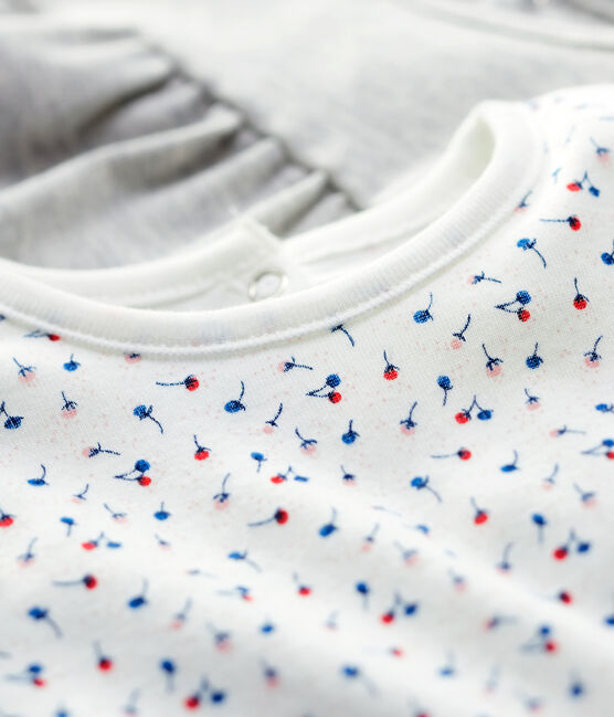Lot 2 blouses en coton bébé. variante 2