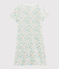 Chemise de nuit petite fille en côte blanc MARSHMALLOW/blanc MULTICO