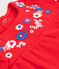 Robe bébé fille brodée rouge PEPS