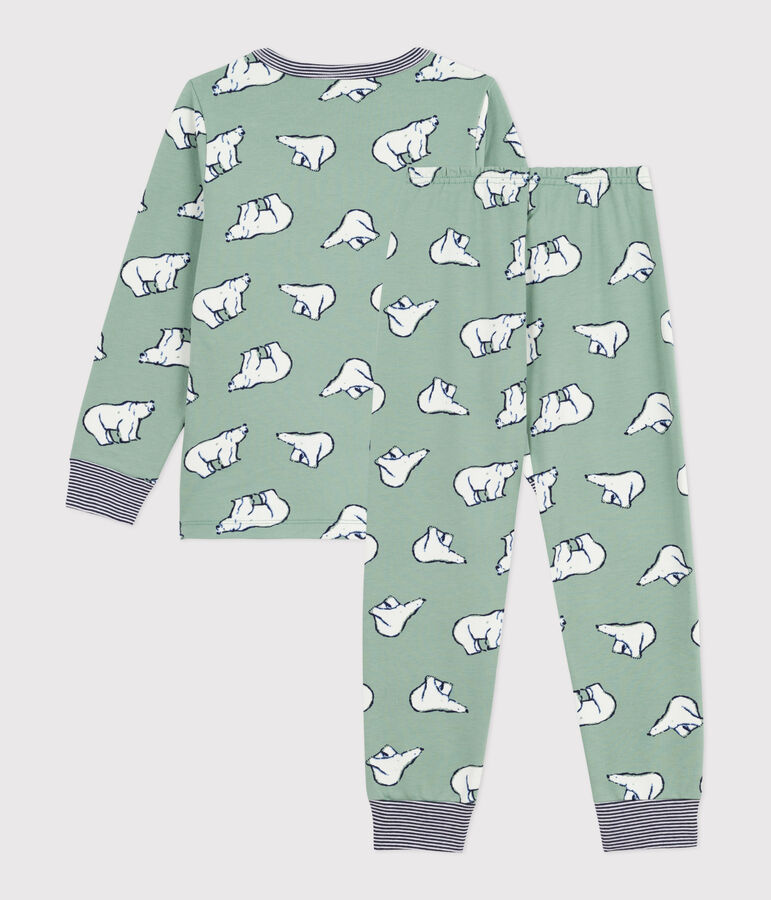 Pyjama enfant en molleton imprim&eacute; ours SAULE/ MULTICO