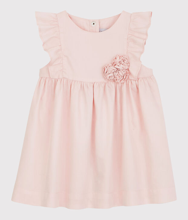 Robe en satin b&eacute;b&eacute;. rose