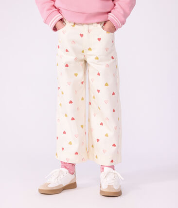 Pantalon wide leg enfant en coton