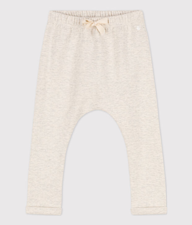 Pantalon b&eacute;b&eacute; en jersey &eacute;pais beige