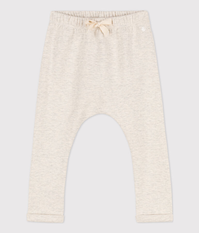 Pantalon b&eacute;b&eacute; en jersey &eacute;pais beige MONTELIMAR CHINE