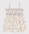 Blouse sans manche en coton enfant fille blanc MARSHMALLOW/blanc MULTICO