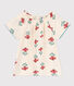Blouse fleurie en gaze de coton enfant fille