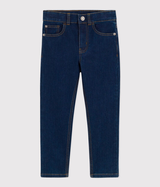 Pantalon droit denim enfant garçon bleu DENIM BRUT