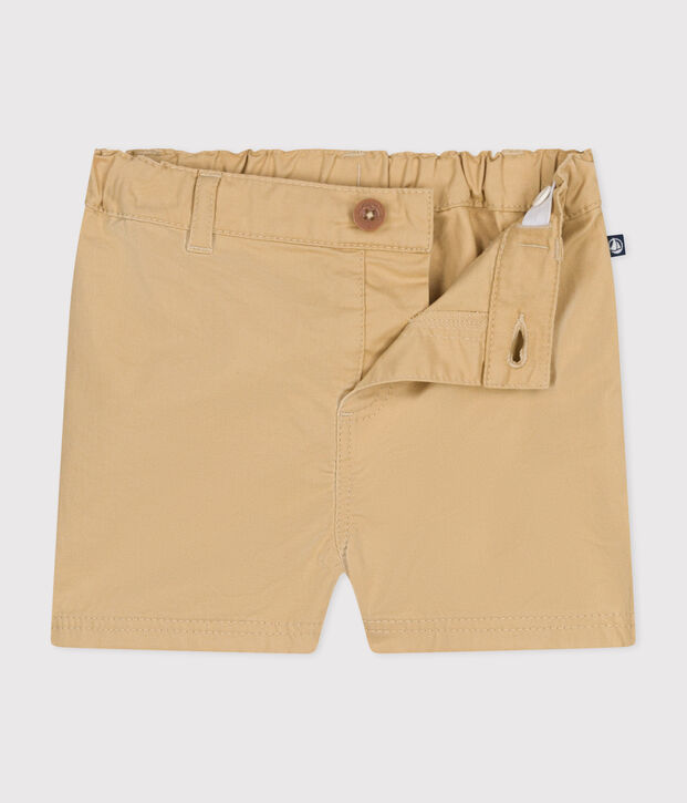 Short en serge b&eacute;b&eacute; beige